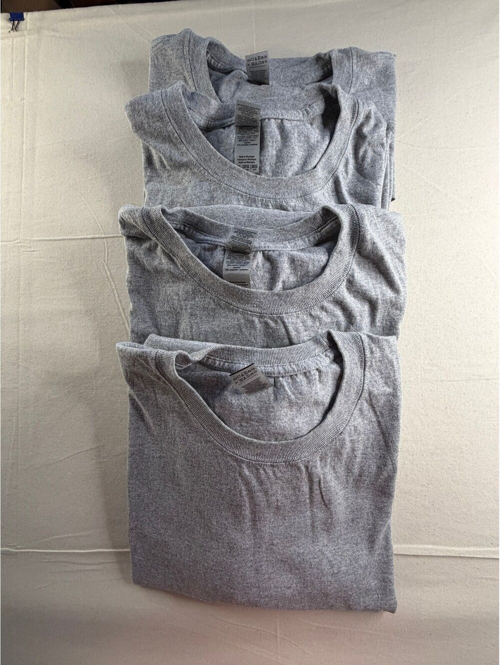 Lot of 4 Gildan Ultra Cotton Gray T-Shirt 3XL Tall Size